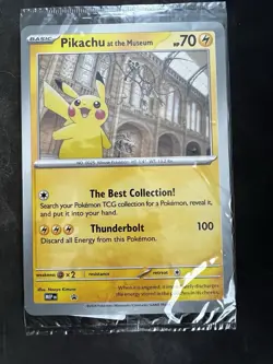 PROMO Pokemon TCG Pikachu At The Museum Oversize Sealed Brand New! And sealed - Image 1
