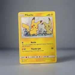 Pokemon TCG SM162 Pikachu and Mimikyu Sun and Moon Black star promo - Image 1