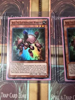 2x Beta the Electromagnet Warrior SDMY-EN002 Structure Deck: Yugi Muto 1st Ed LP - Image 2