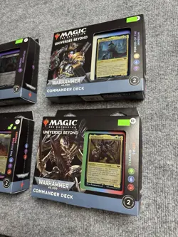 Magic the Gathering MTG Warhammer 40k Commander Deck Set of 4 Factory Sealed - Image 4