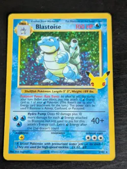 Pokemon TCG - Blastoise 2/102 - Holo Rare - Celebrations Classic Collection NM - Image 1