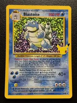 Blastoise 2/102 Celebrations: Classic Collection Holo Pokemon TCG NM - Image 1
