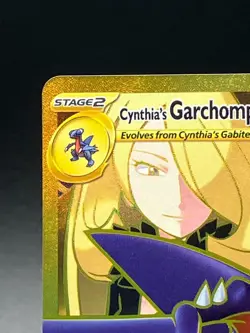 Cynthia's Garchomp ex English Pokemon Card 241/182 Hyper Rare Gold 2025 Mint+ - Image 2