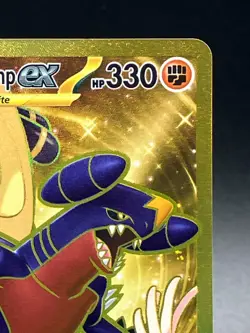 Cynthia's Garchomp ex English Pokemon Card 241/182 Hyper Rare Gold 2025 Mint+ - Image 3