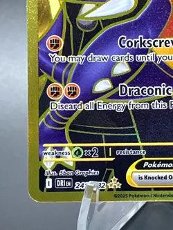 Cynthia's Garchomp ex English Pokemon Card 241/182 Hyper Rare Gold 2025 Mint+ - Image 4