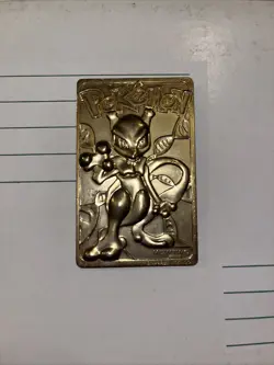 Pokemon Gold Mewtwo Card - Image 1