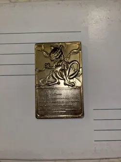 Pokemon Gold Mewtwo Card - Image 2