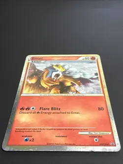 Entei HGSS20 Promo HeartGold SoulSilver Pokemon Card Holo Foil Rare LP/NM - Image 3