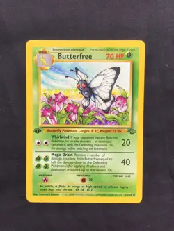 Pokemon Cards: Jungle 1st Edition Uncommon: Butterfree 33/64 - Image 1