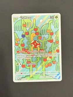 Pokemon TCG Shuckle Holo Mega Evolution Illustration Card 136/132 NM - Image 1
