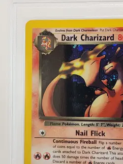 Pokemon Dark Charizard Team Rocket Set Holo Rare Card 4/82 PSA Grade 7 Near Mint - Image 4