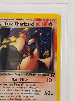 Pokemon Dark Charizard Team Rocket Set Holo Rare Card 4/82 PSA Grade 7 Near Mint - Image 5