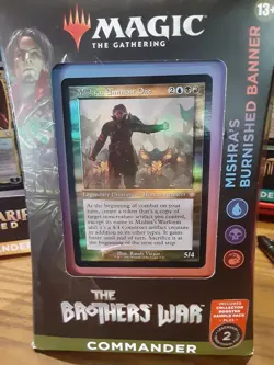 MTG: The Brothers' War Commander Deck - Mishra's Burnished Banner - New, Sealed - Image 1