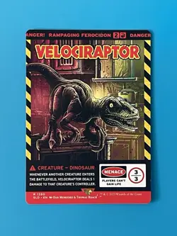 Velociraptor (Near Mint) - Rampaging Ferocidon - MTG Secret Lair Drop - SLD 1390 - Image 1