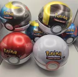 Pokemon TCG Poke Ball Tin - FREE SHIP Factory Sealed-C,D,E 25 - Image 1