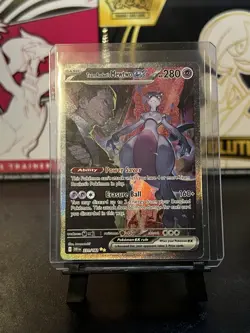 Pokemon TCG Destined Rivals Team Rocket's Mewtwo EX SIR 231/182 - Image 2