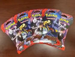 5 Pokemon Tcg Destined Rivals Sleeved Booster Packs Brand New Sealed - Image 1