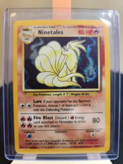 Ninetales 12 Base Set Holo Pokemon TCG Near Mint - Image 2
