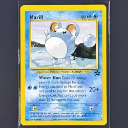 Marill Black Star Promo 29 Pokemon Card WOTC Vintage Water Cute 1995-2000 DMG - Image 1
