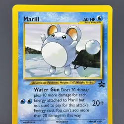 Marill Black Star Promo 29 Pokemon Card WOTC Vintage Water Cute 1995-2000 DMG - Image 3