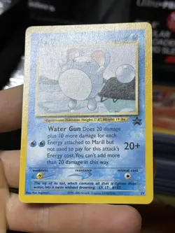 Marill 29 Entei 34 SWIRL Black Star Promo 2001 Movie Vintage Pokemon Card WOTC - Image 5