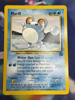 POKEMON WOTC MARILL BLACK STAR PROMO 29 NM (1995-2000) TCG VINTAGE CARD - Image 1