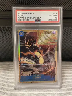 2023 One Piece Awakening Of The New Era Kaido OP05-118 SEC PSA 10 Gem English - Image 1