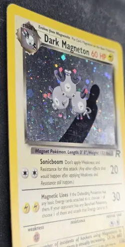 Dark Magneton 11/82 Team Rocket Holo - Pokemon TCG Card WOTC - Image 3