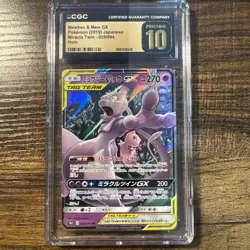 Mewtwo & Mew Tag Team GX 29/94(Miracle Twin) CGC Pristine 10 Pokemon - Image 1