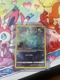 Pokemon TCG Manaphy Full Art Ultra Rare Holo Card GG06/GG70 Crown Zenith - Image 1