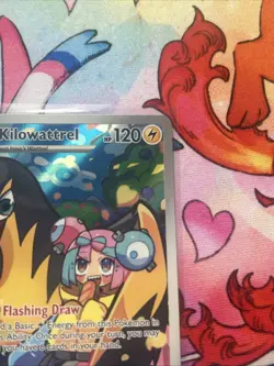 Iono's Kilowattrel 163/159 Sv09: Journey Together IR Pokemon TCG Card NM/M - Image 4