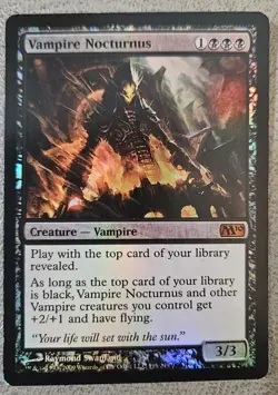 Magic: The Gathering Vampire Nocturnus Mythic Card 2010 M10 Foil - Image 1