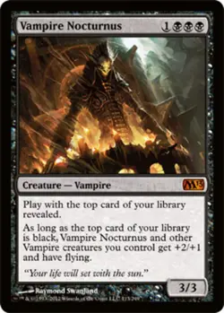 [1x] Vampire Nocturnus - Foil Slight Play, English Magic 2013 MTG Magic - Image 1