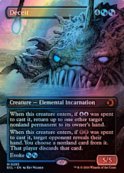Deceit (Borderless) Lorwyn Eclipsed Foil 293 - Image 1