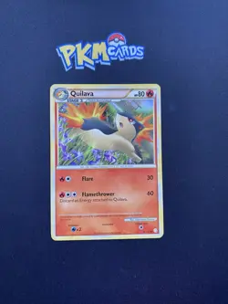 Pokemon TCG Quilava Heartgold Soulsilver 49/123 Regular LP. - Image 1
