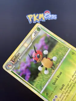 Pokemon TCG Ledian Heartgold & Soulsilver 25/123 Reverse Holo Rare LP. - Image 2