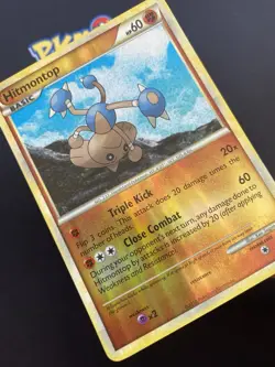 Pokemon TCG Hitmontop Heartgold & Soulsilver 5/123 Reverse Holo Rare LP. - Image 2