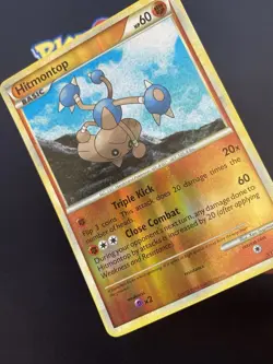 Pokemon TCG Hitmontop Heartgold & Soulsilver 5/123 Reverse Holo Rare LP. - Image 3