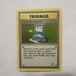 Computer Search 101/130 Base Set 2 LP Vintage Pokemon TCG Card - Image 1
