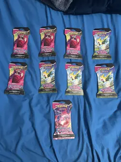 Pokemon TCG Sword & Shield 08 Fusion Strike Booster Pack X 9 820650809170 - Image 1