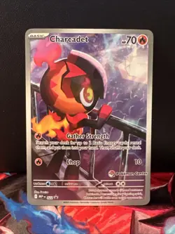 Pokemon TCG Charcadet 022 Phantasmal Flames PC Stamped Promo - Image 1