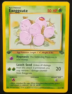 Pokemon TCG Exeggcute #52 1st Edition Pokemon Jungle - Lightly Played - Image 3