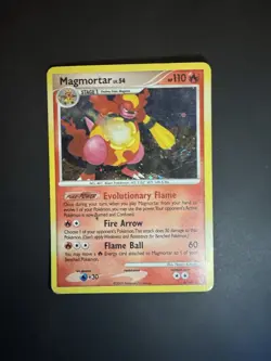 Magmortar 6/147 Holo Rare Swirl, Platinum Supreme Victors, Pokemon Card Swirl - Image 1