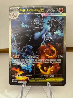 Mega Charizard X ex 125/094 SIR Me02: Phantasmal Flames Pokemon Card TCG CCG - Image 1