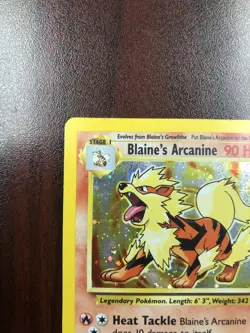 Pokemon Blaine's Arcanine 1/132 Gym Challenge Holofoil - MP - Image 2