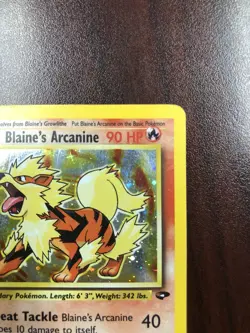 Pokemon Blaine's Arcanine 1/132 Gym Challenge Holofoil - MP - Image 3
