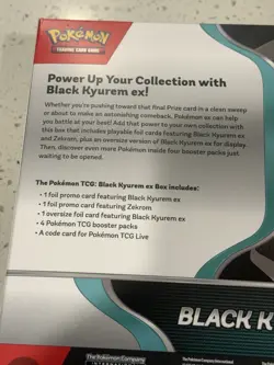 POKEMON TCG BLACK KYUREM EX BOX INCLUDES 4 TCG BOOSTER PACKS FACTORY SEALED NEW - Image 5