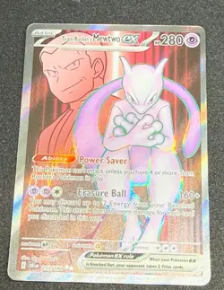 Pokemon TCG Team Rockets Mewtwo EX 213/182 Full Art Destined Rivals English - Image 1