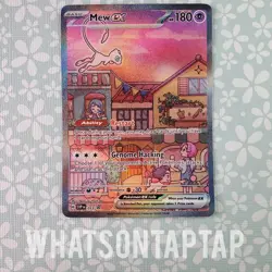 Pokemon Card Mew Ex 053 Black Star Promo Scarlet Violet Pokemon 151 UPC LP - Image 1