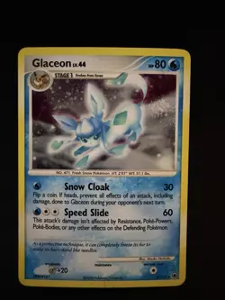 Pokemon TCG Glaceon LV.44 Majestic Dawn Holo Rare Card 5/100 Swirl - Image 1